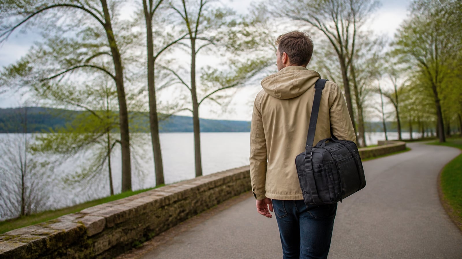 Handen ordenen beveiligde toegangsapparaten naast een laptop op een thuiskantoor